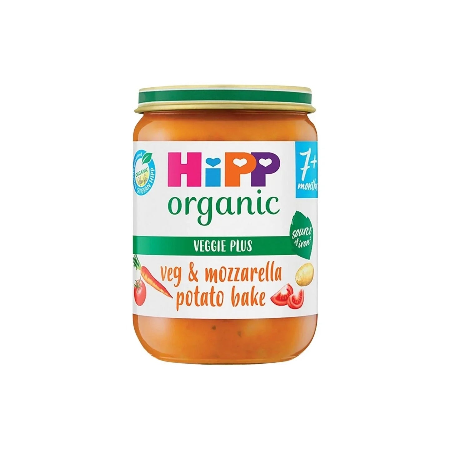 HiPP Organic Vegetables & Mozzarella Potato Bake Baby Food Jar 7+ months 190g - mezetto ebebek ebebek