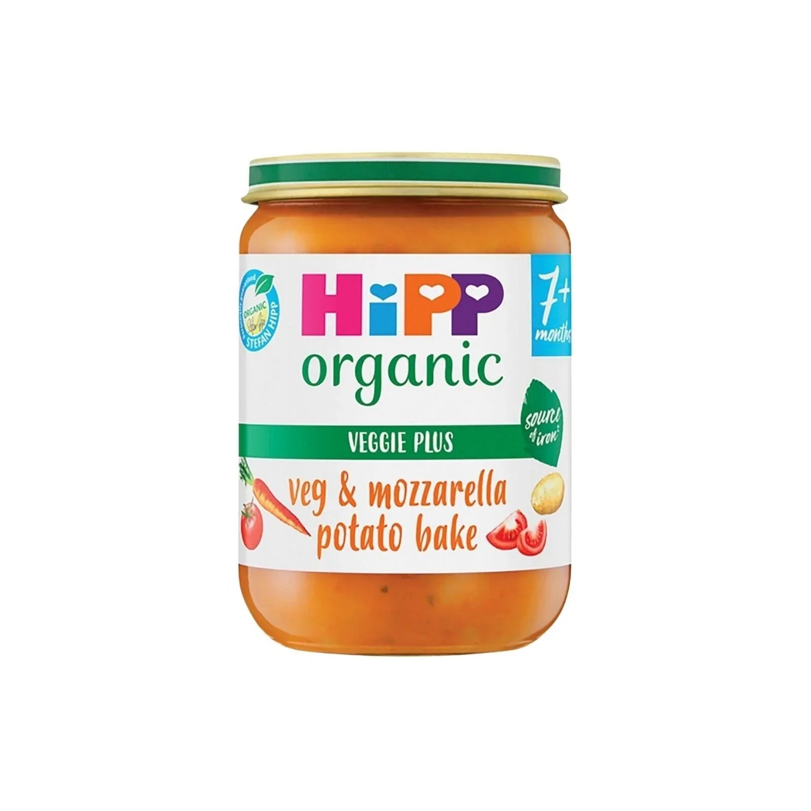 HiPP Organic Vegetables & Mozzarella Potato Bake Baby Food Jar 7+ months 190g - mezetto ebebek ebebek