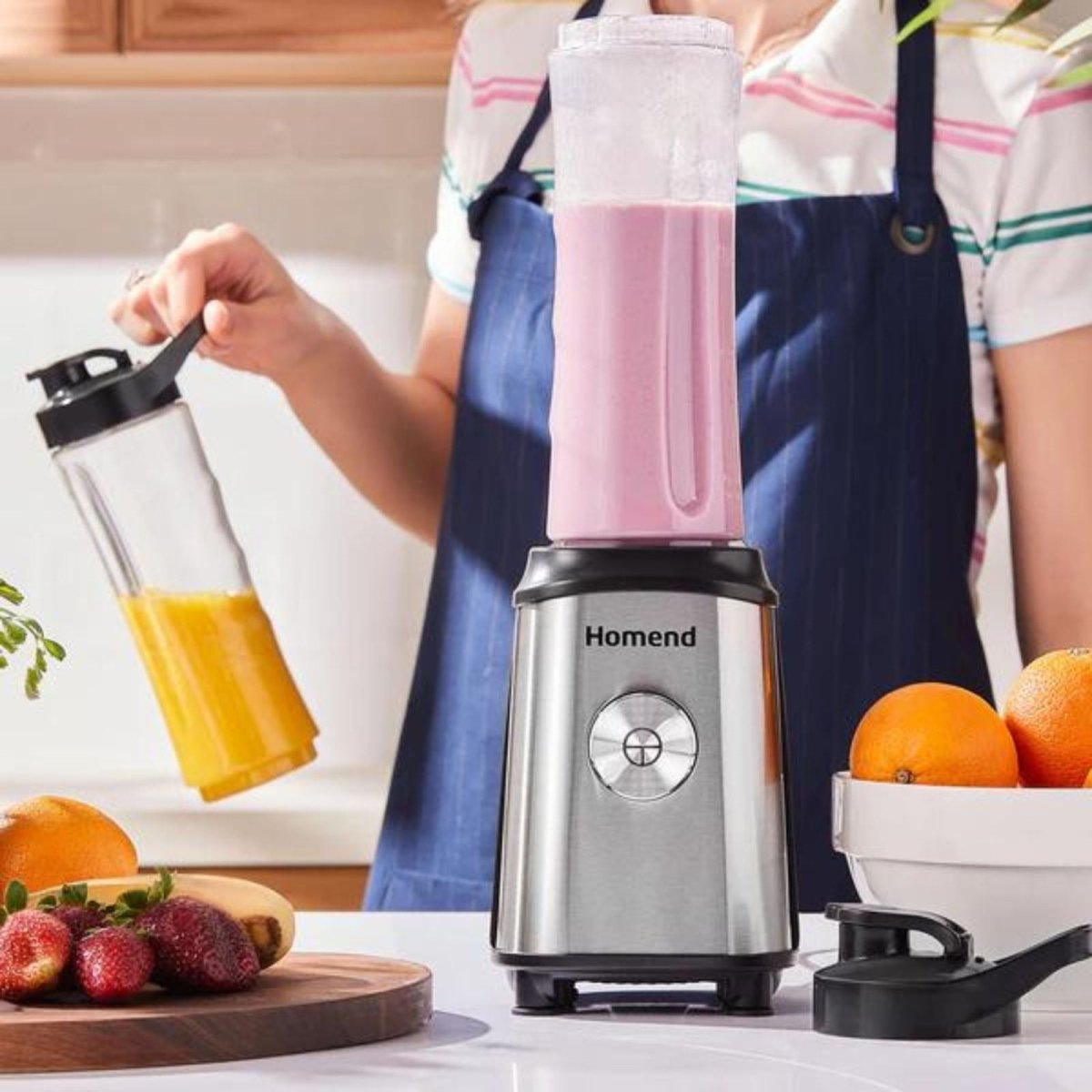 Homend Mixfresh 7010UK Stainless Steel Smoothie Blender - mezetto ebebek ebebek