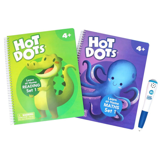 Hot Dots Learn at Home Reading & Maths Set 1 (4+ Years) - mezetto ebebek ebebek