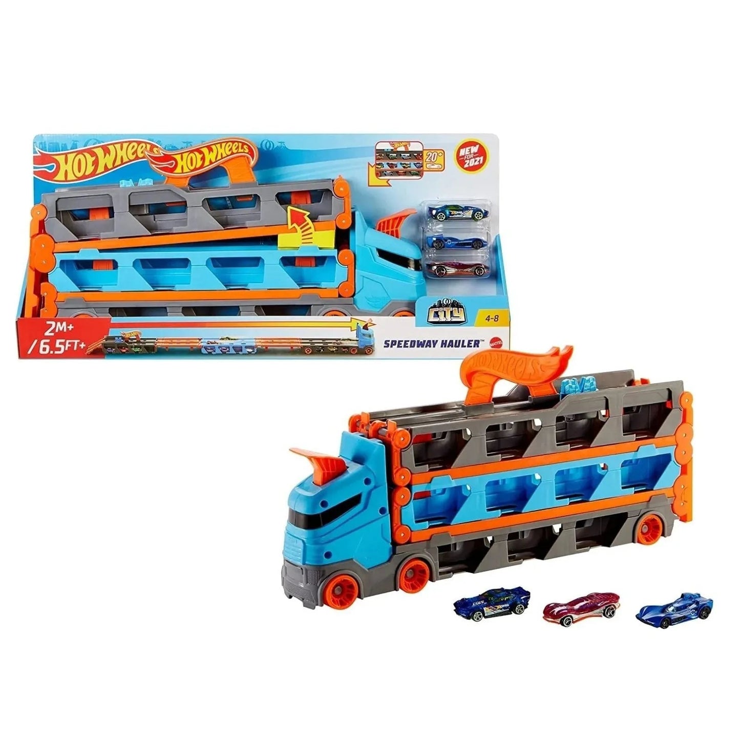 Hot Wheels City Speedway Hauler - mezetto ebebek ebebek
