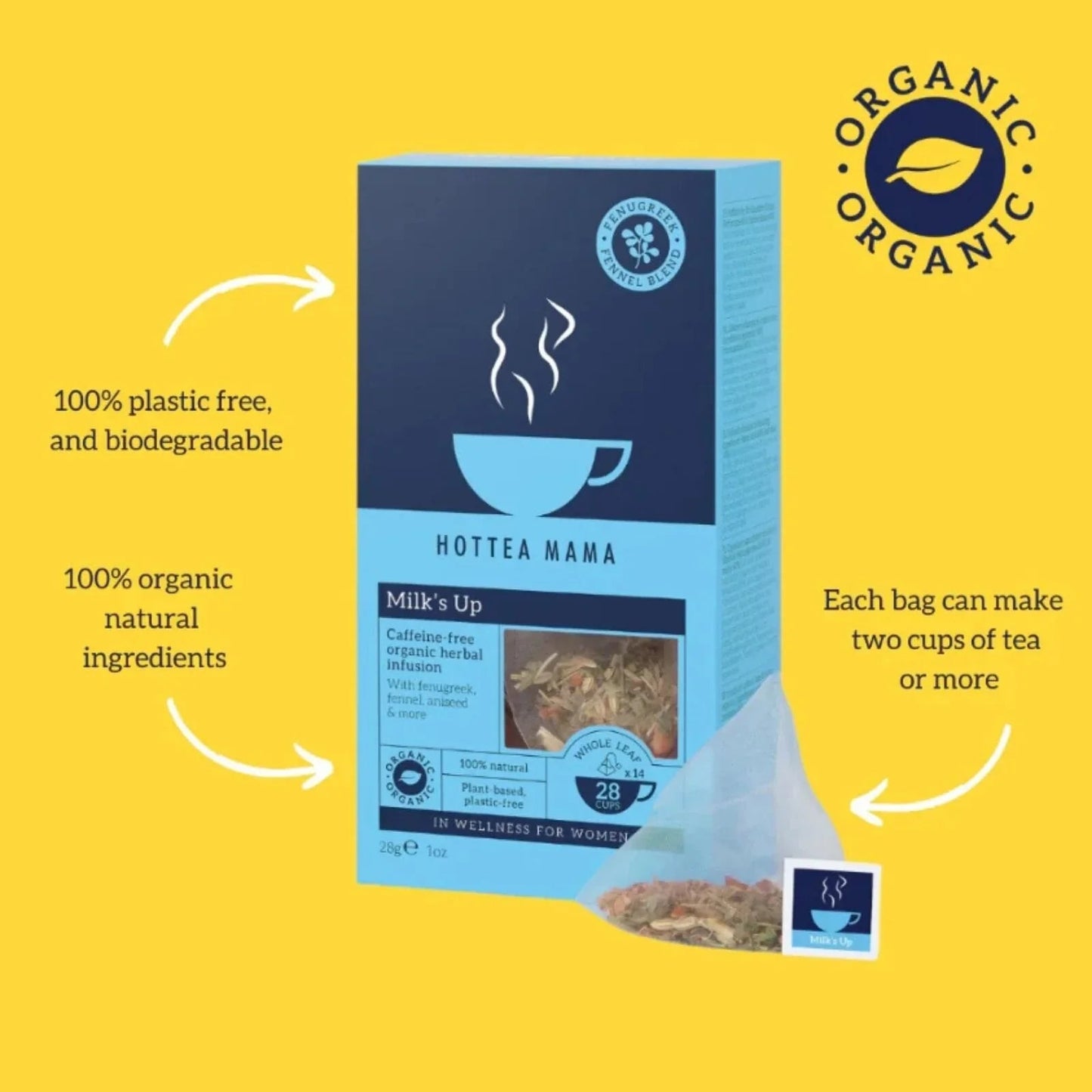 HotTea Mama Organic Milk's Up - mezetto ebebek ebebek