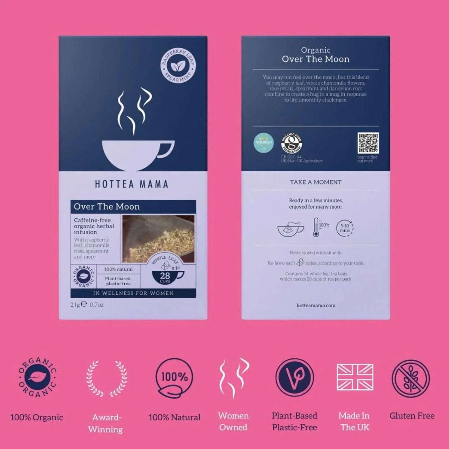 HotTea Mama Organic Over the Moon - mezetto ebebek ebebek