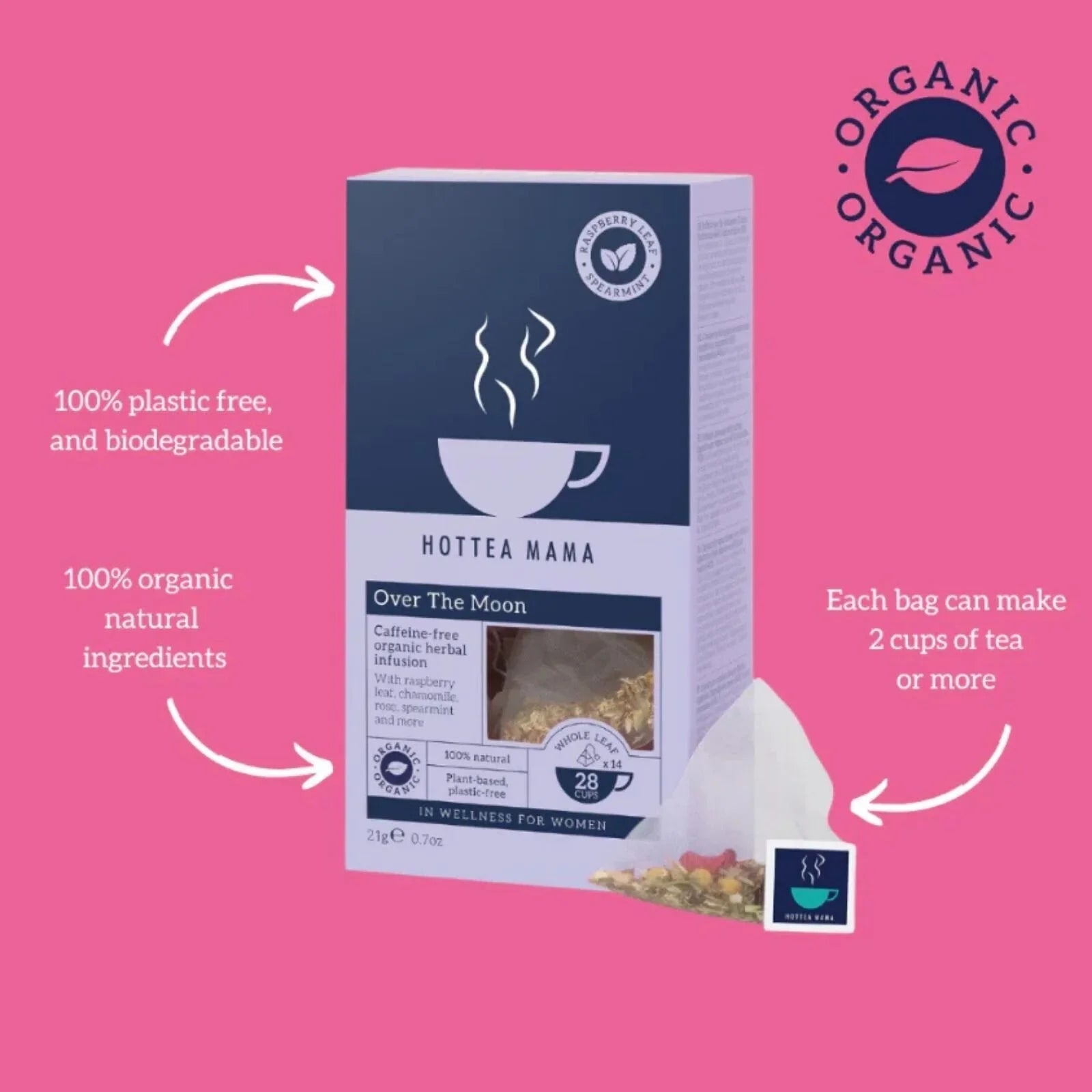 HotTea Mama Organic Over the Moon - mezetto ebebek ebebek