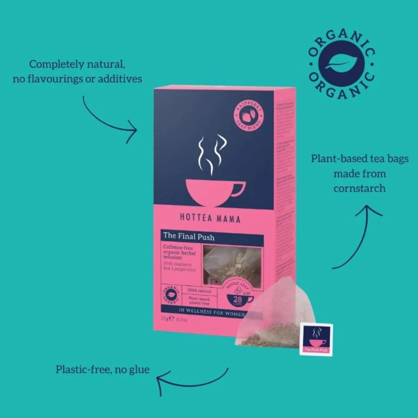 HotTea Mama Organic the Final Push - mezetto ebebek ebebek