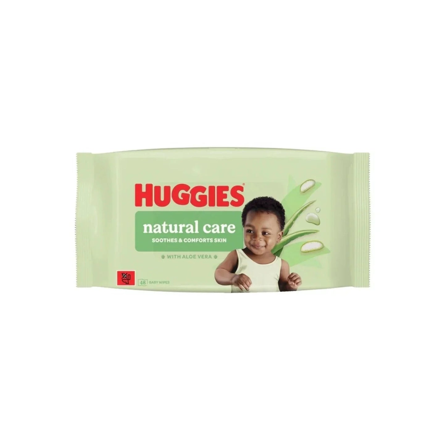Huggies Natural Care Plastic Free Baby Wipes 48 pcs - mezetto ebebek ebebek
