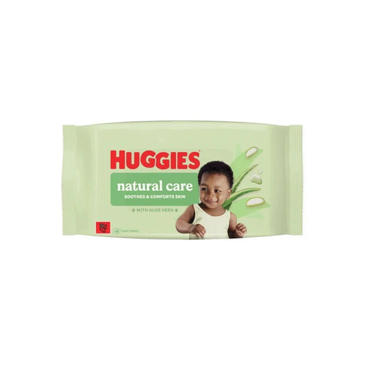 Huggies Natural Care Plastic Free Baby Wipes 48 pcs - mezetto ebebek ebebek