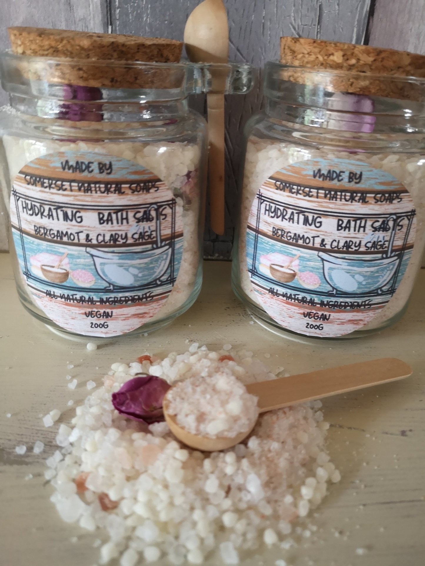 Hydrating Bath Salts - mezetto Shopify Collective Somerset Natural Soaps