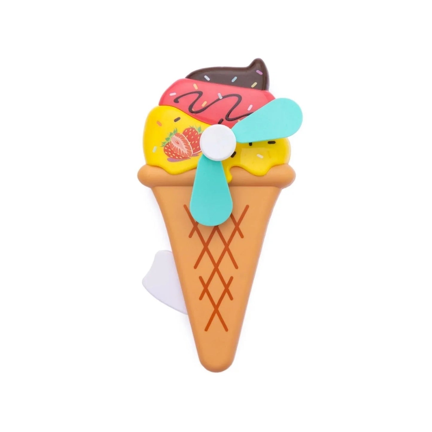 HZTB Ice Cream Big Hand Fan Assorted - mezetto ebebek ebebek