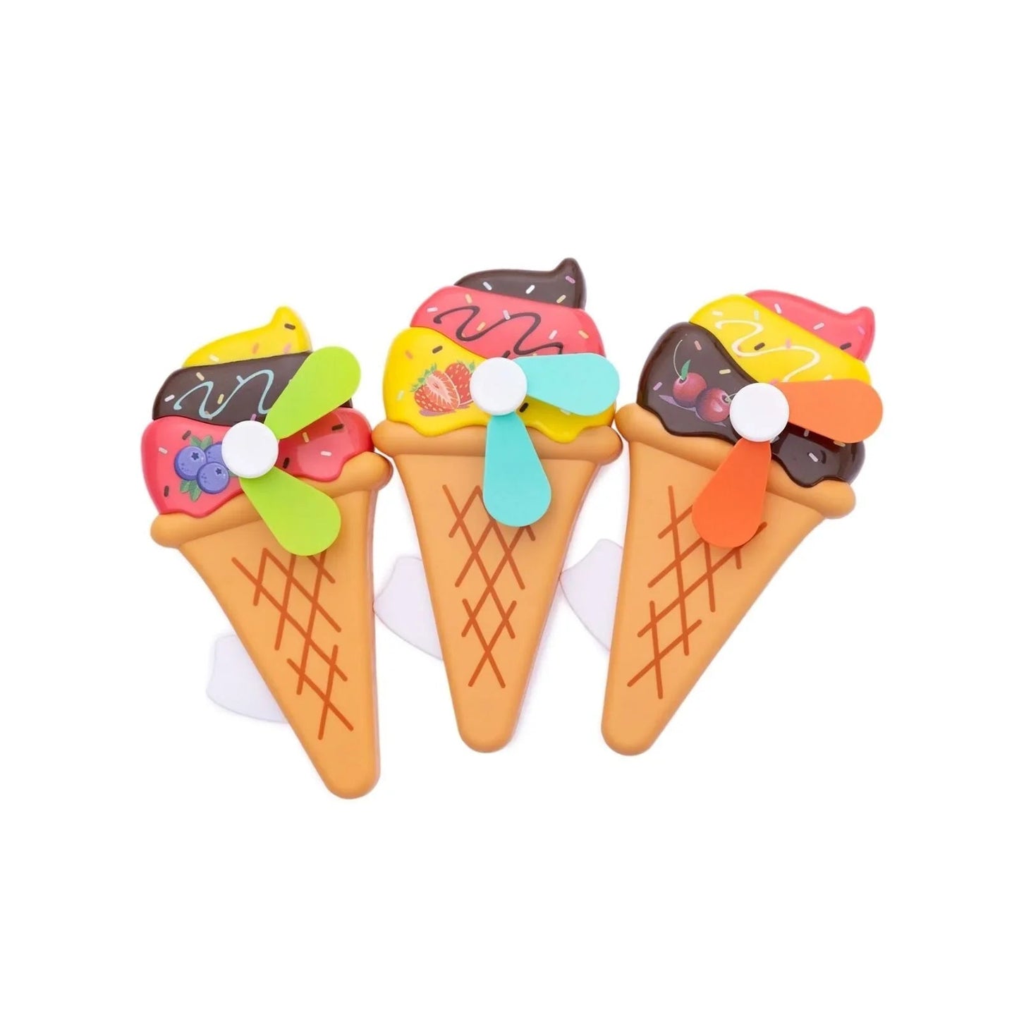 HZTB Ice Cream Big Hand Fan Assorted - mezetto ebebek ebebek
