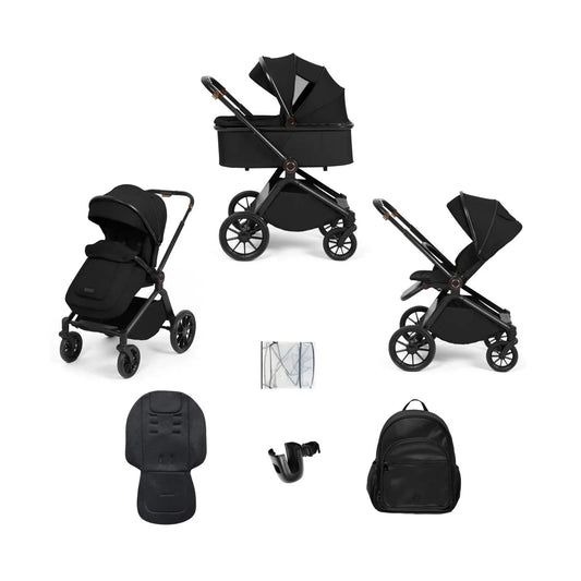 Ickle Bubba Altima Pram 9 pcs - Black - mezetto ebebek ebebek