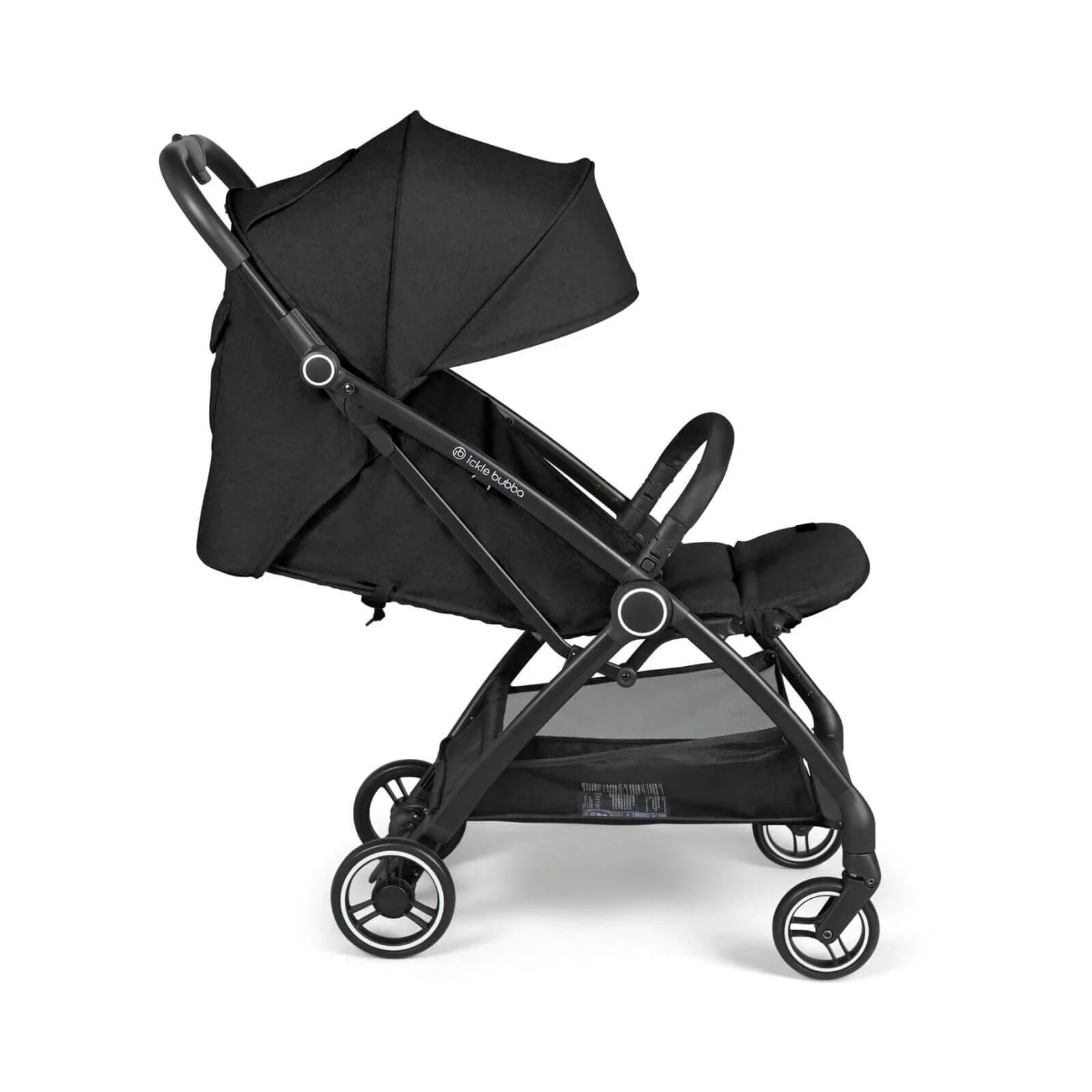 Ickle Bubba Aries Autofold Stroller - Black - mezetto ebebek ebebek