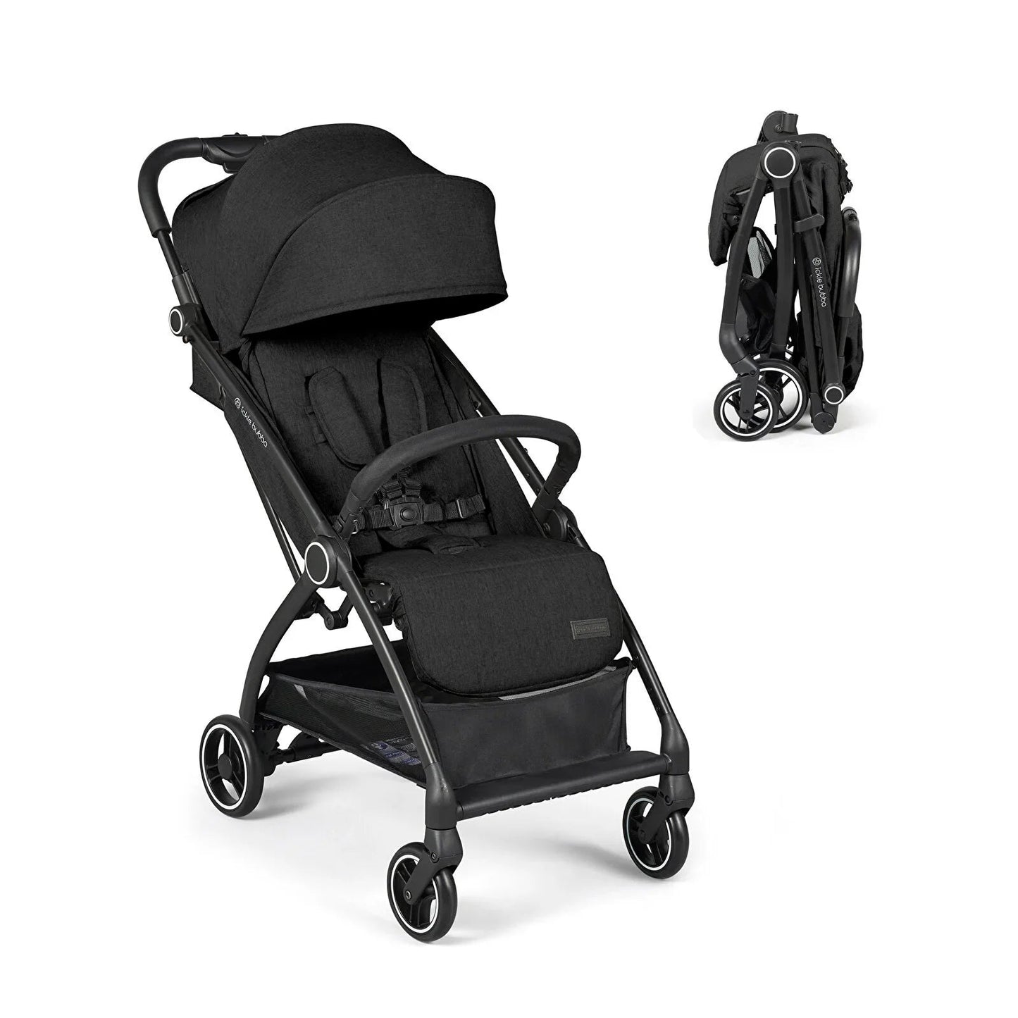 Ickle Bubba Aries Autofold Stroller - Black - mezetto ebebek ebebek