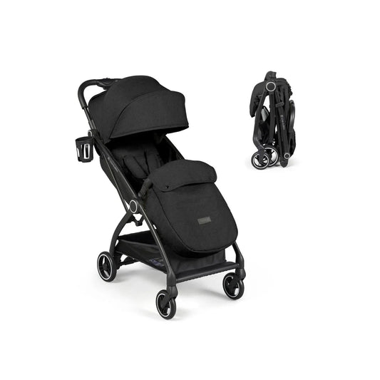 Ickle Bubba Aries Max Autofold Stroller - Black - mezetto ebebek ebebek