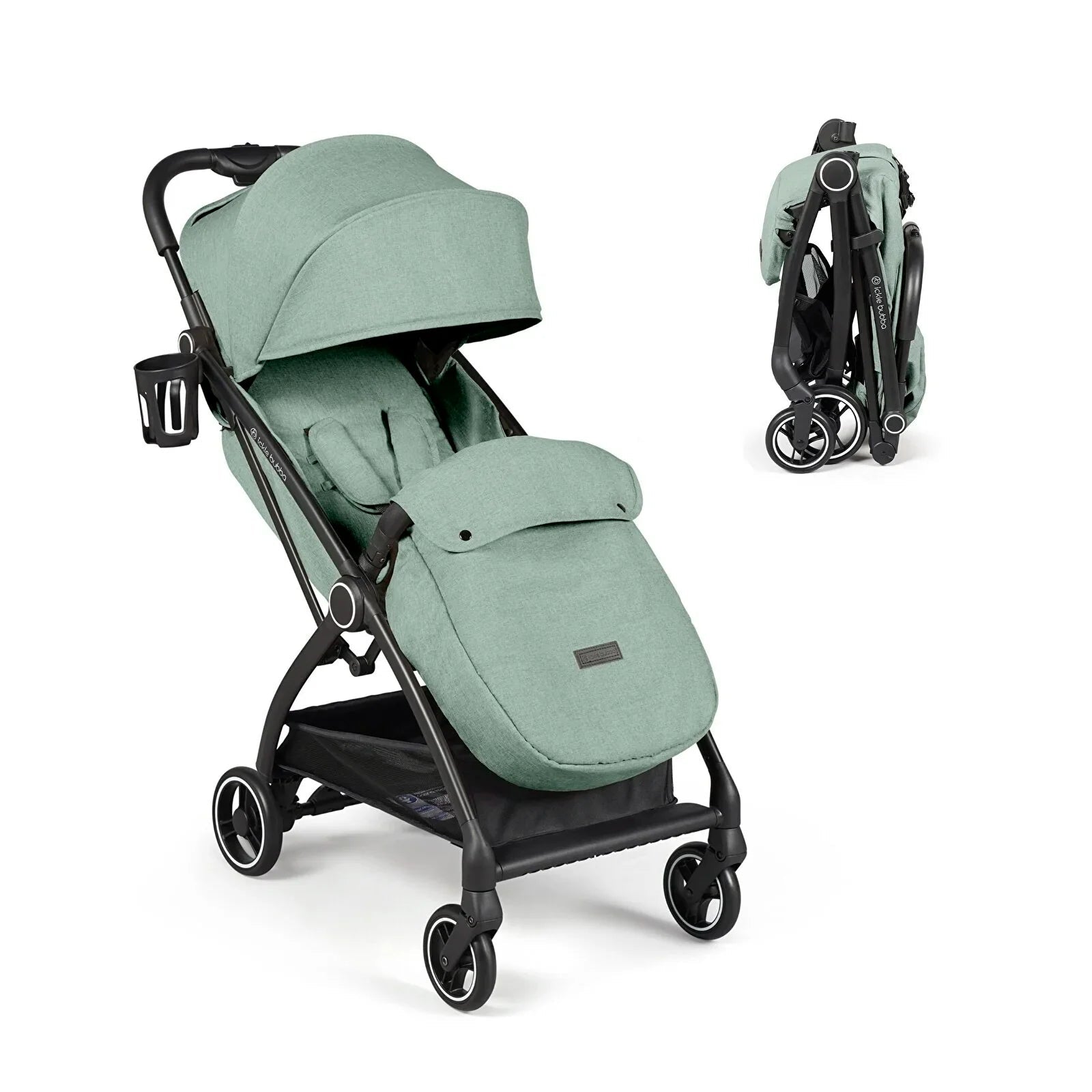 Ickle Bubba Aries Max Autofold Stroller - Sage Green - mezetto ebebek ebebek