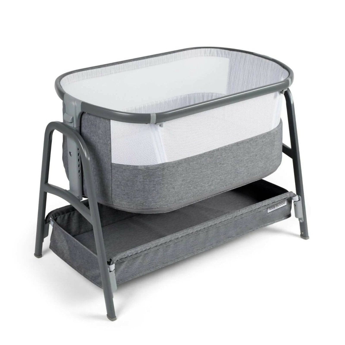 Ickle Bubba Bubba&Me Bedside Crib - Space Grey - mezetto ebebek ebebek