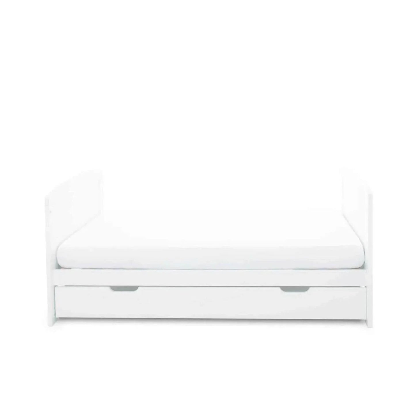 Ickle Bubba Coleby Classic Cot Bed & Under Drawer White - Premium Pocket Sprung Mattress - mezetto ebebek ebebek
