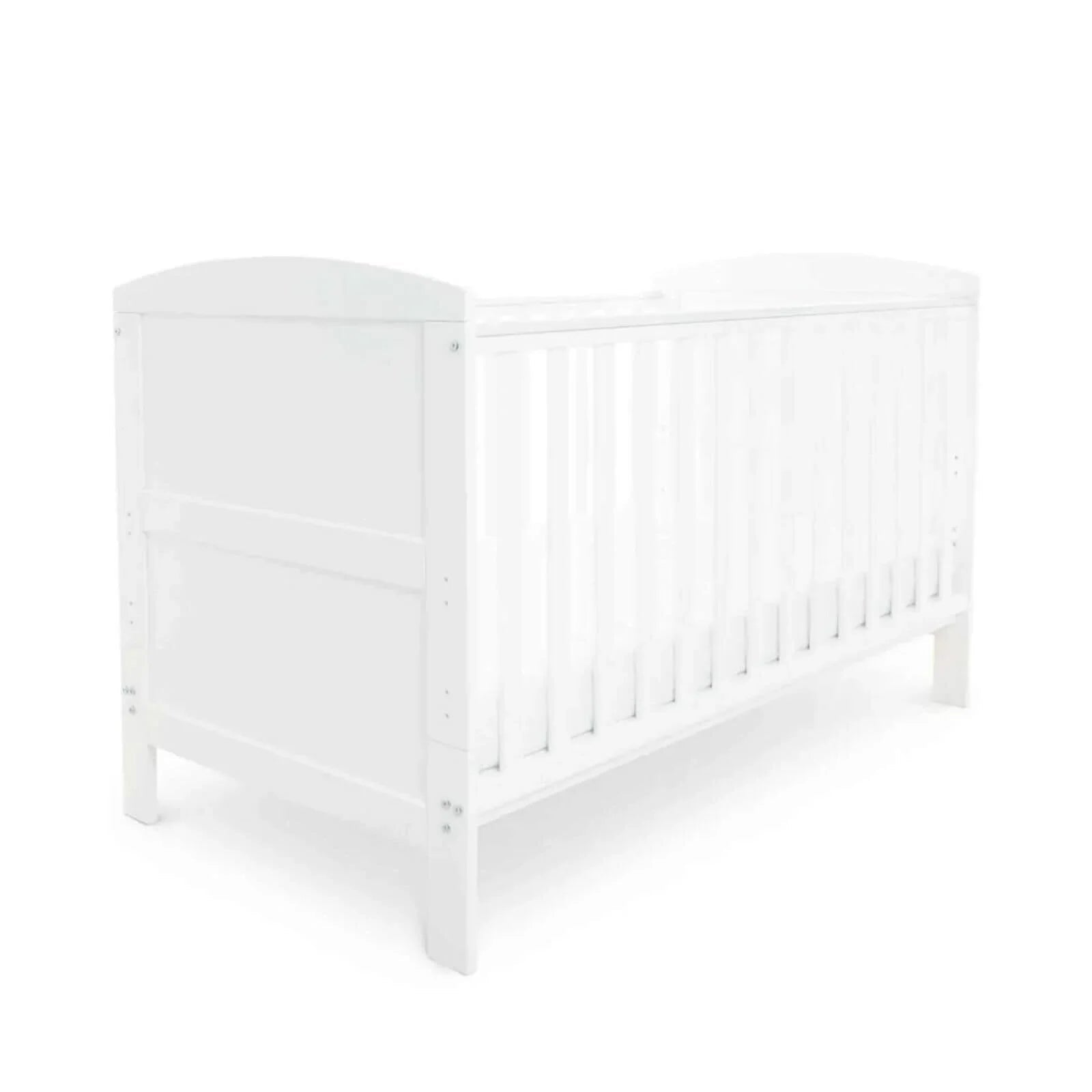 Ickle Bubba Coleby Classic Cot Bed White - Fibre Mattress - mezetto ebebek ebebek