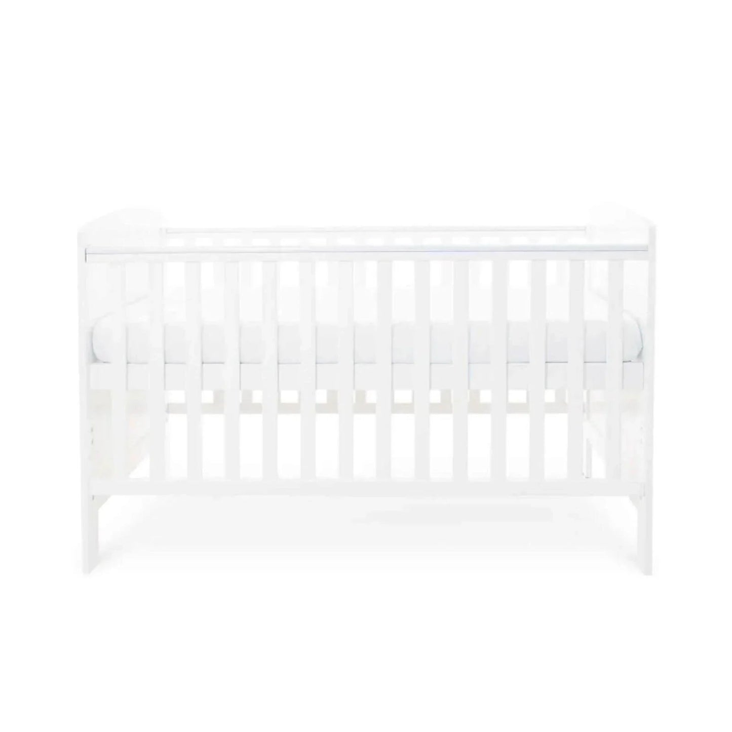 Ickle Bubba Coleby Classic Cot Bed White - Premium Sprung Mattress - mezetto ebebek ebebek