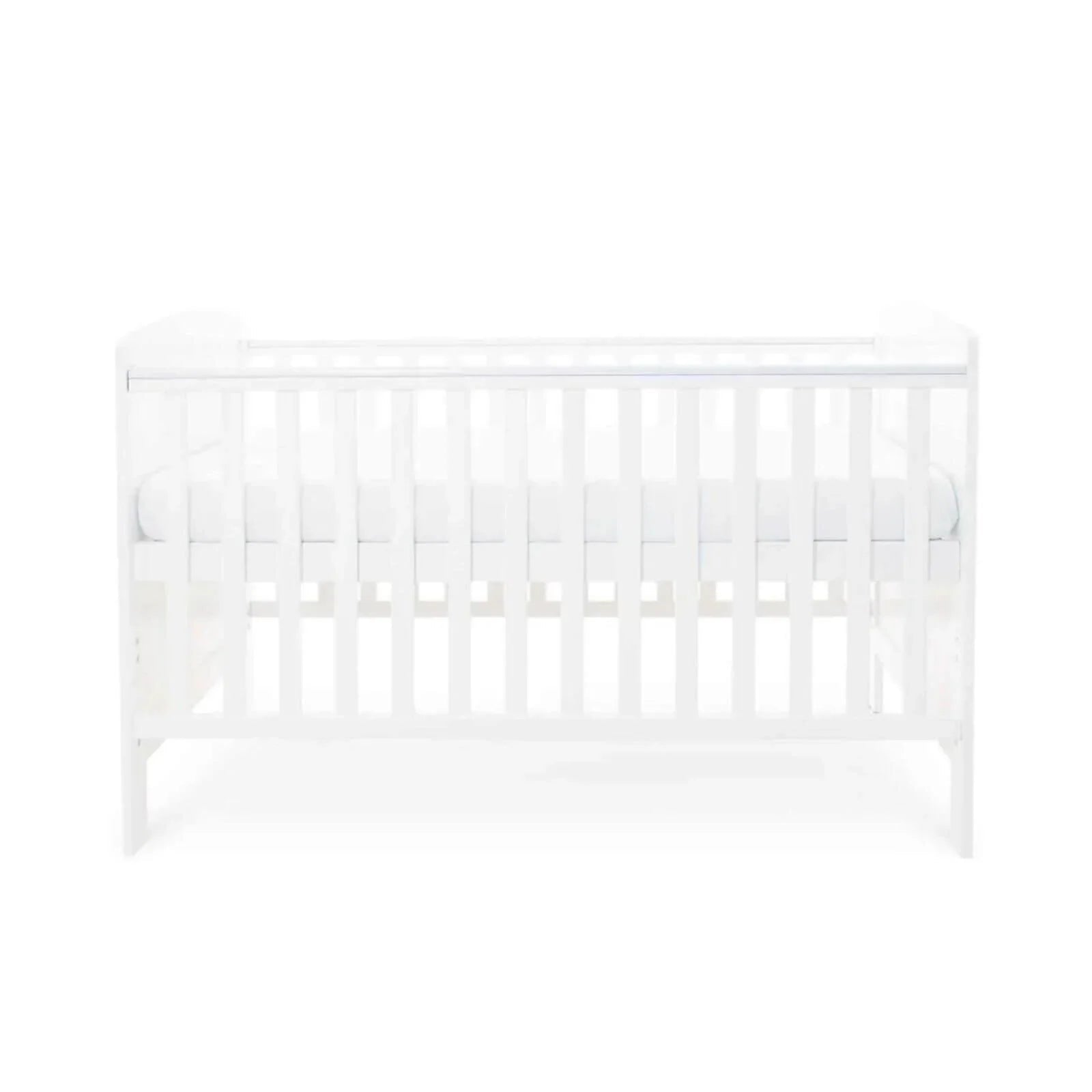 Ickle Bubba Coleby Classic Cot Bed White - Premium Sprung Mattress - mezetto ebebek ebebek