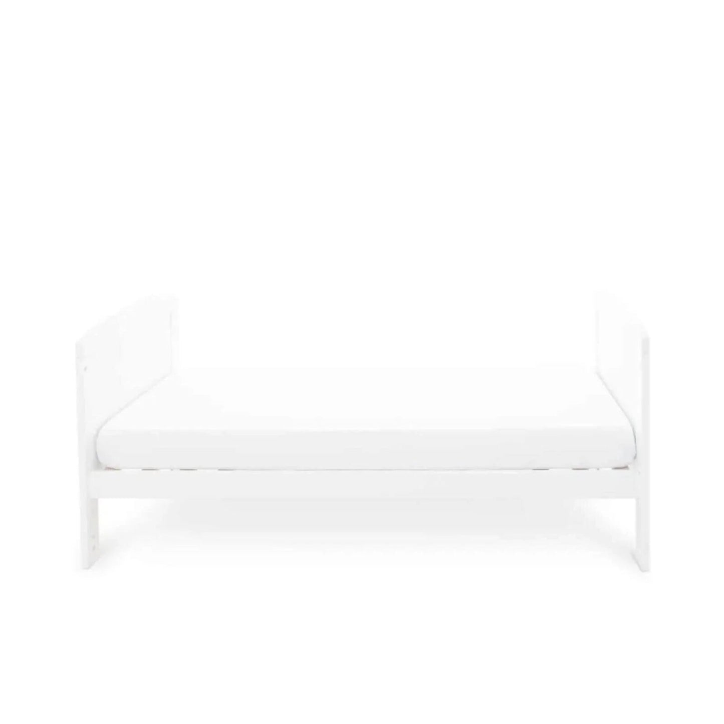 Ickle Bubba Coleby Classic Cot Bed White - Premium Sprung Mattress - mezetto ebebek ebebek
