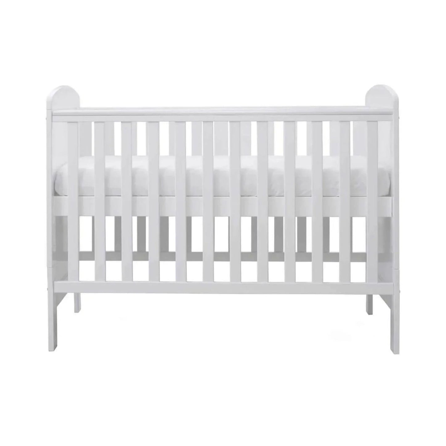 Ickle Bubba Coleby Mini Cot Bed White - Fibre Mattress - mezetto ebebek ebebek