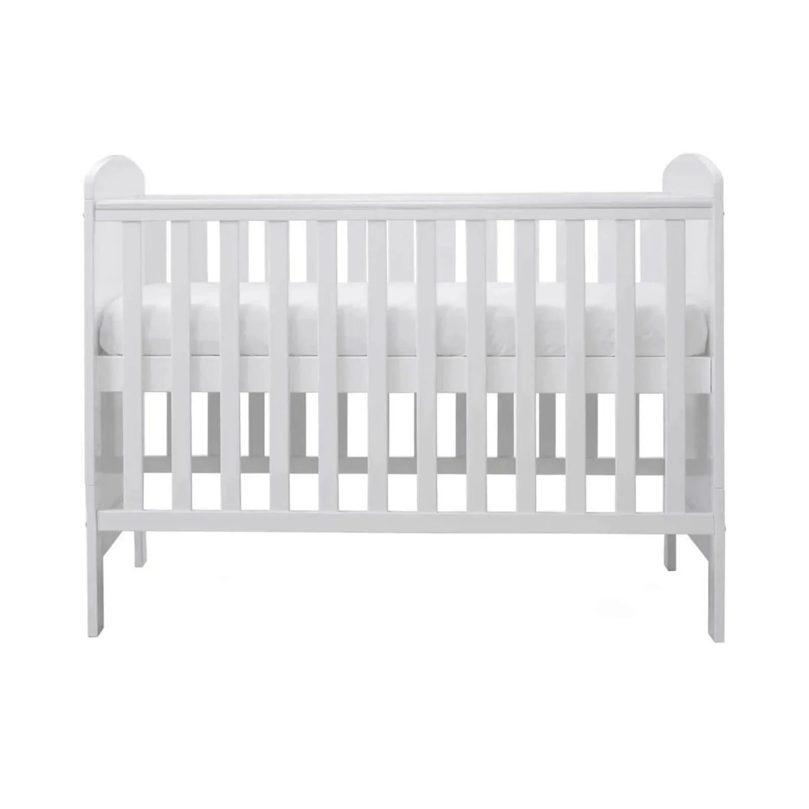 Ickle Bubba Coleby Mini Cot Bed White - Fibre Mattress - mezetto ebebek ebebek
