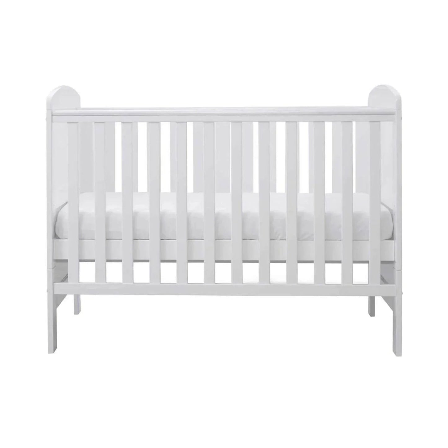 Ickle Bubba Coleby Mini Cot Bed White - Fibre Mattress - mezetto ebebek ebebek