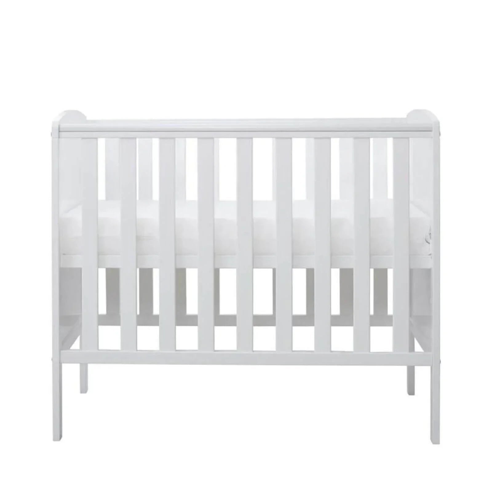 Ickle Bubba Coleby Space Saver Cot White - Premium Pocket Sprung Mattress - mezetto ebebek ebebek