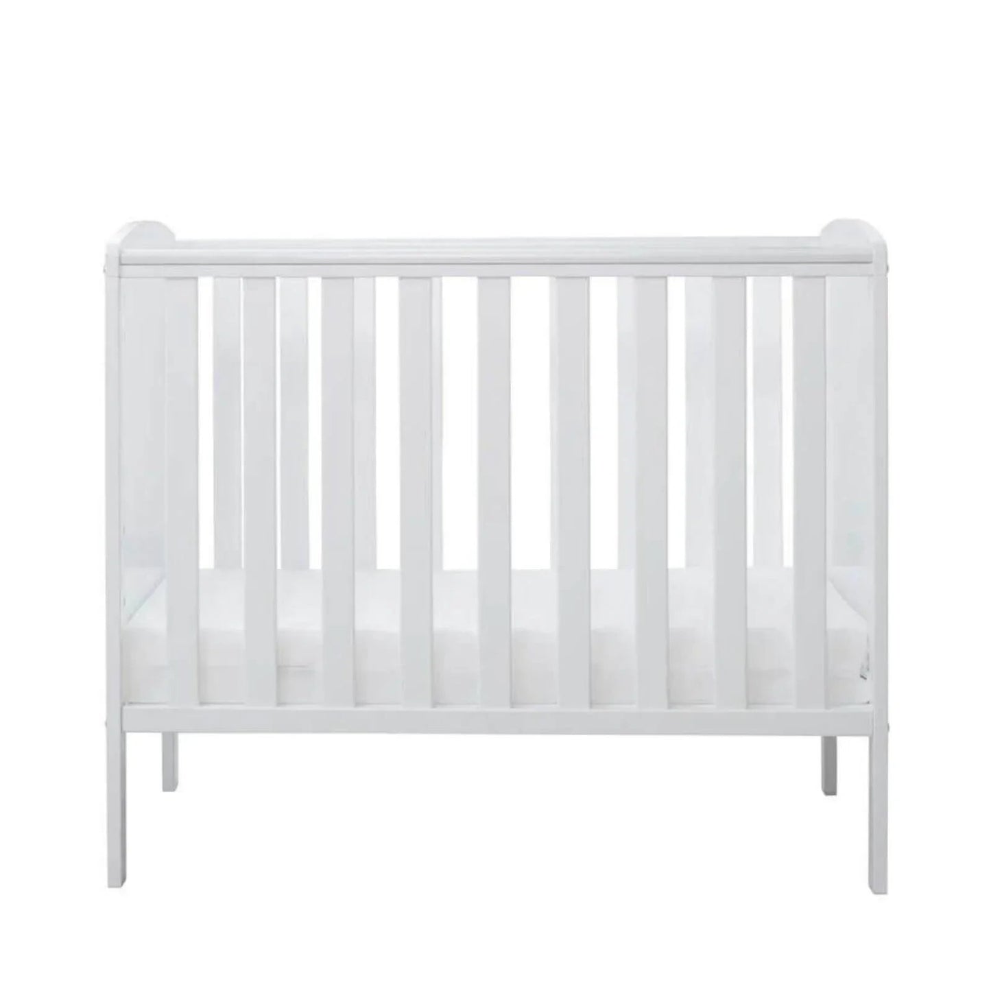 Ickle Bubba Coleby Space Saver Cot White - Premium Pocket Sprung Mattress - mezetto ebebek ebebek