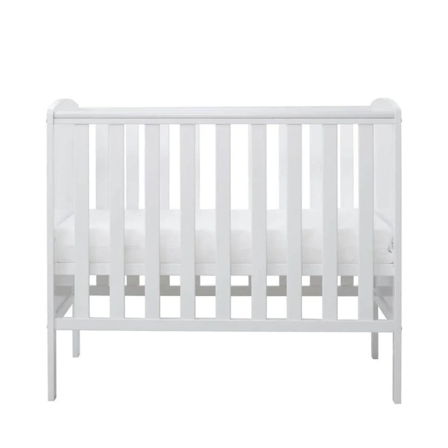 Ickle Bubba Coleby Space Saver Cot White - Premium Pocket Sprung Mattress - mezetto ebebek ebebek