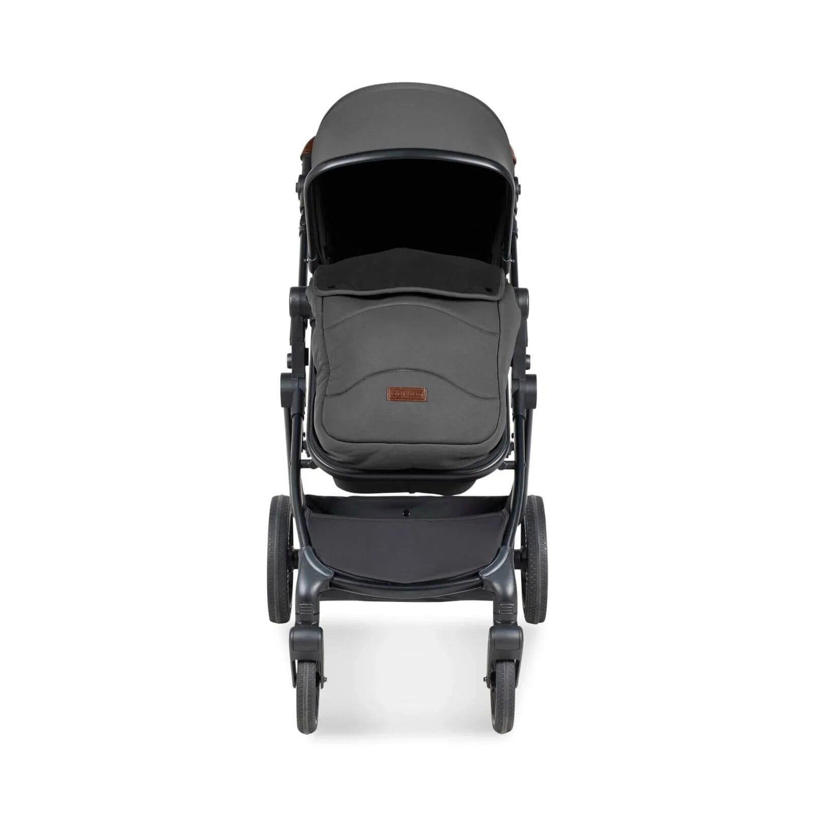 Ickle Bubba Cosmo 2 - in - 1 Pushchair & Carrycot - Black/Graphite Grey/Tan - mezetto ebebek ebebek