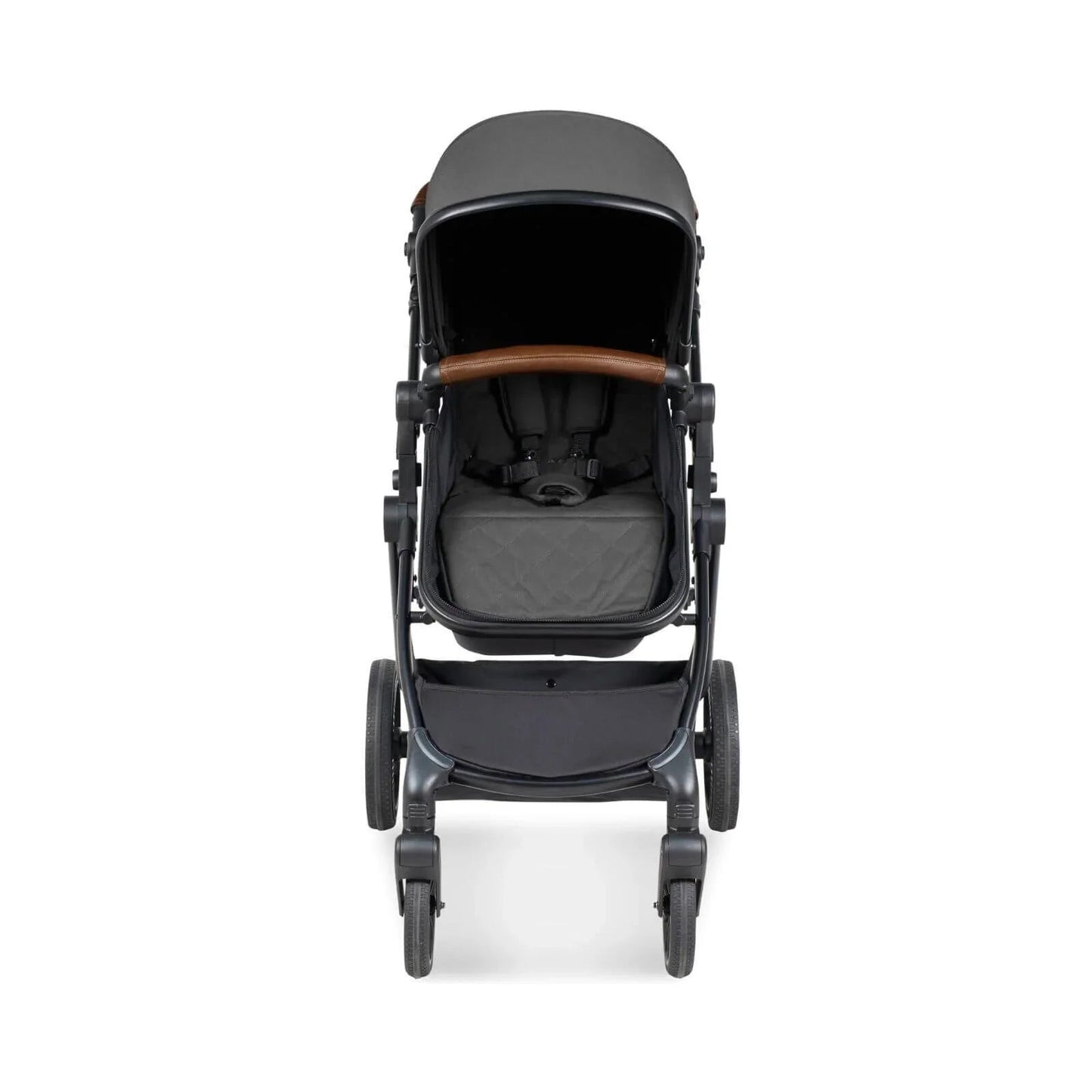 Ickle Bubba Cosmo 2 - in - 1 Pushchair & Carrycot - Black/Graphite Grey/Tan - mezetto ebebek ebebek