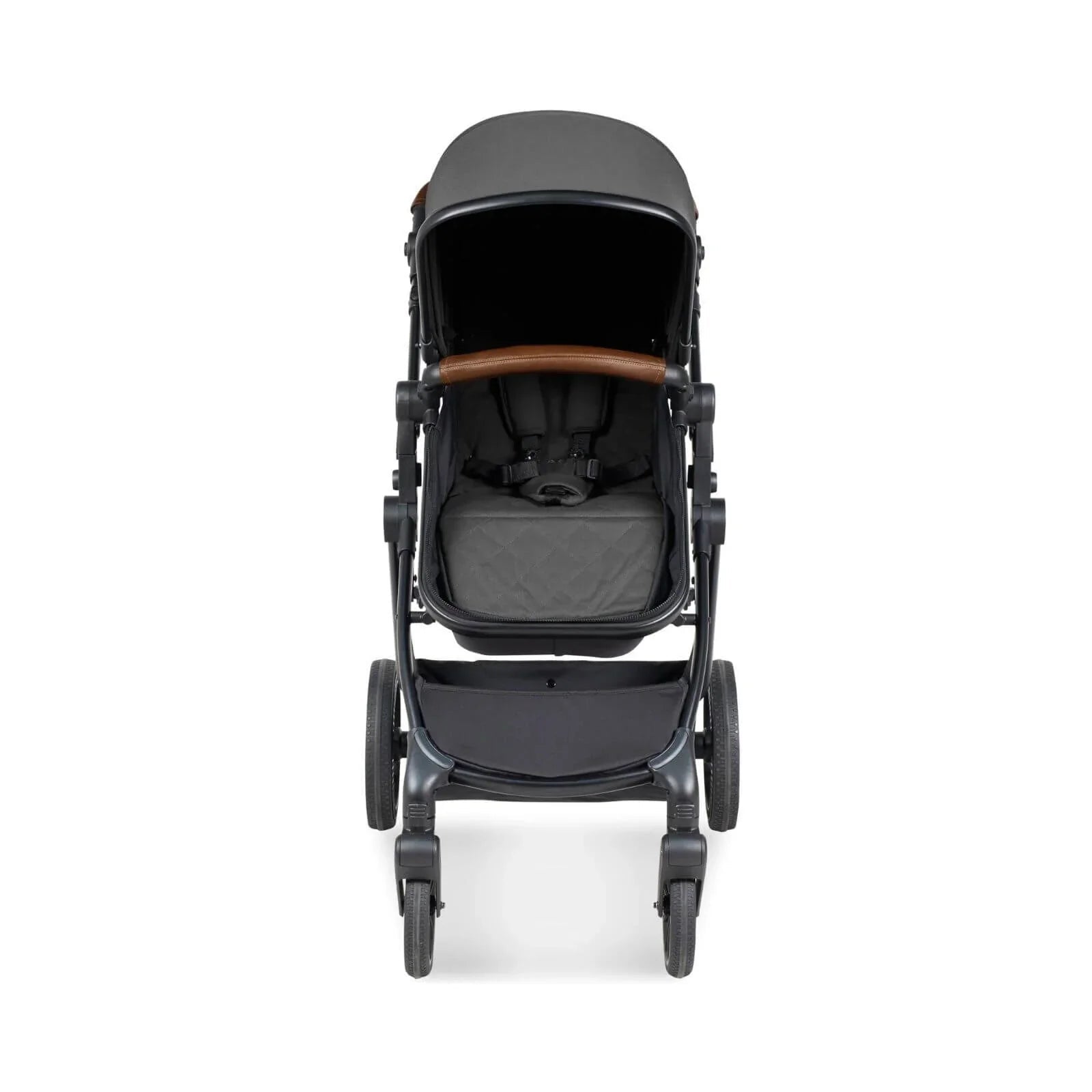 Ickle Bubba Cosmo 2 - in - 1 Pushchair & Carrycot - Black/Graphite Grey/Tan - mezetto ebebek ebebek
