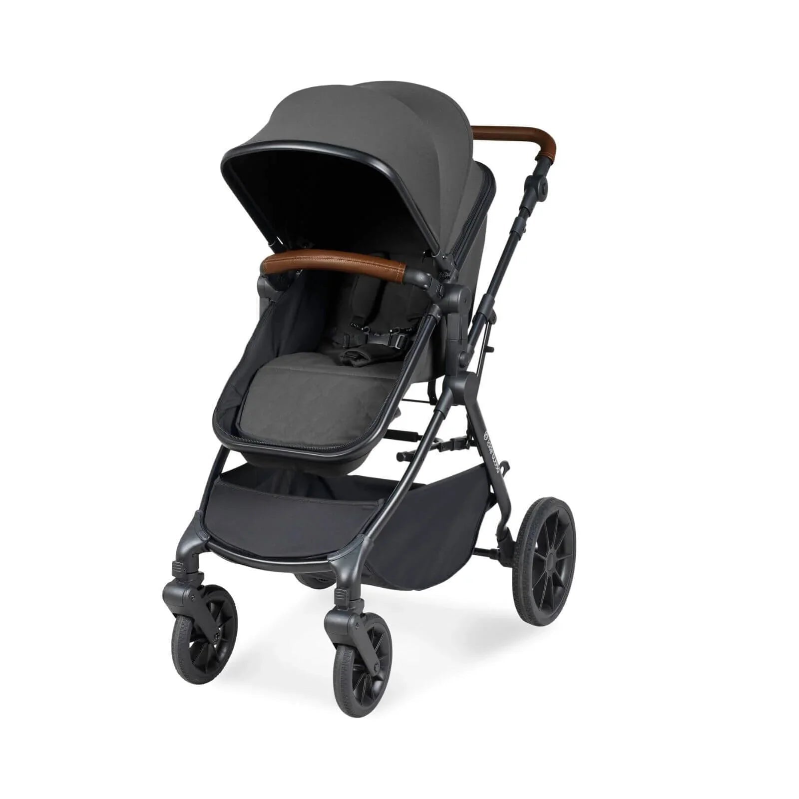 Ickle Bubba Cosmo 2 - in - 1 Pushchair & Carrycot - Black/Graphite Grey/Tan - mezetto ebebek ebebek