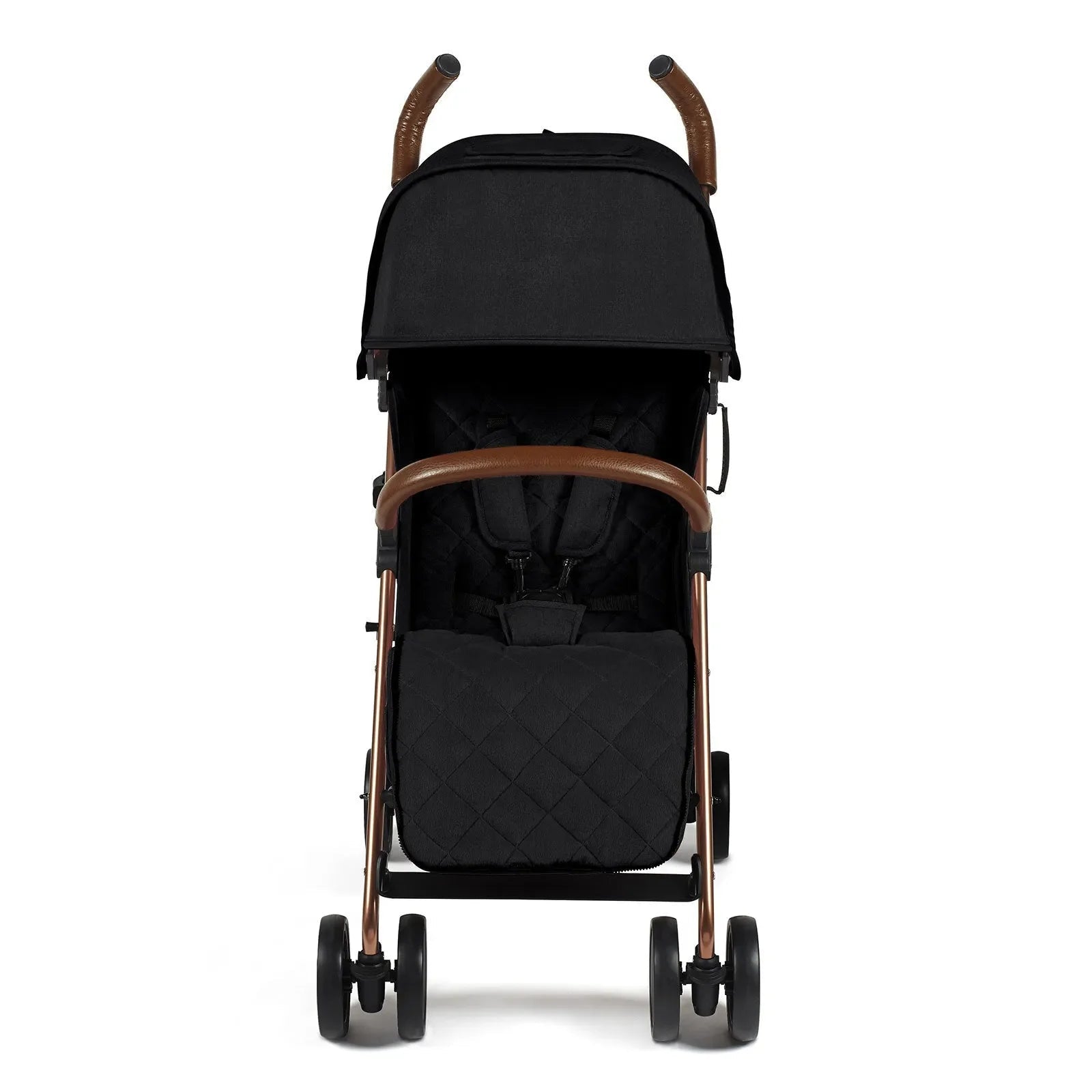 Ickle Bubba Discovery Prime Stroller Black on Rose - mezetto ebebek ebebek