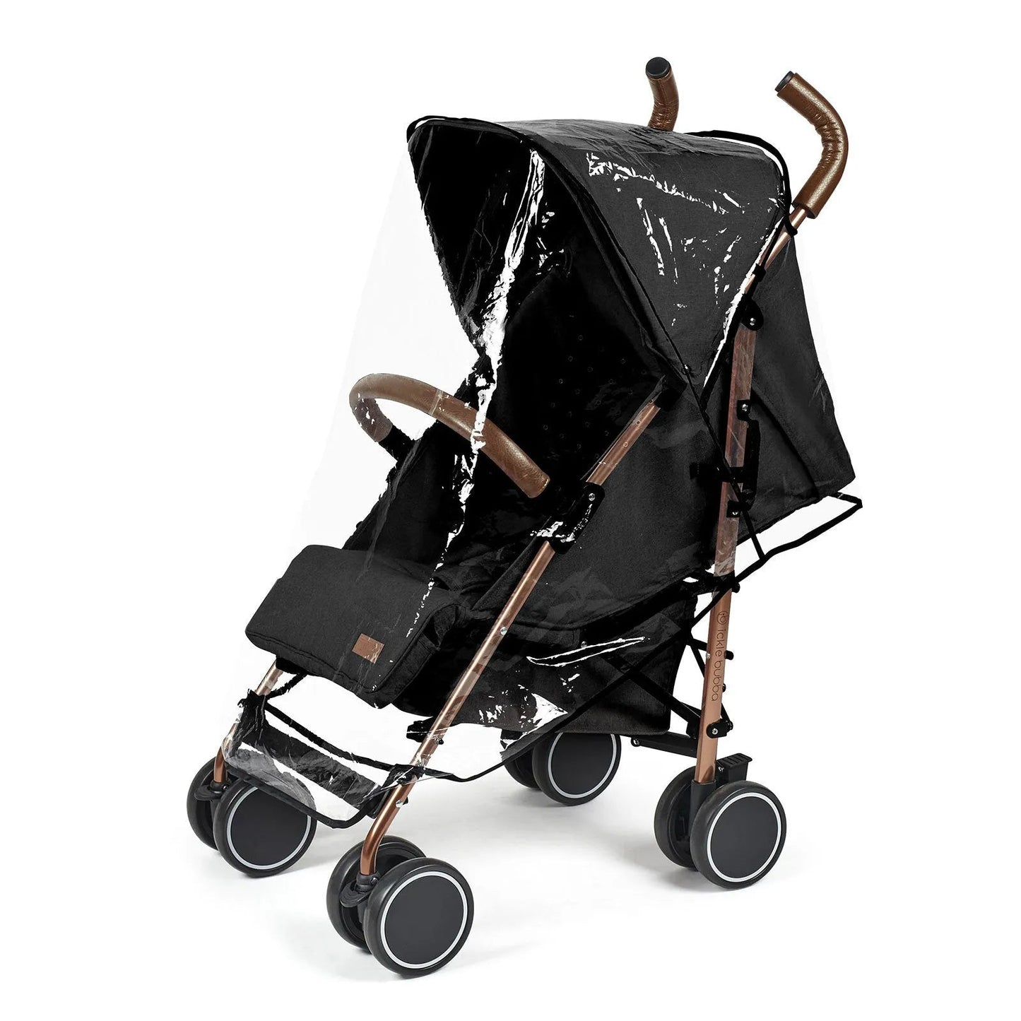 Ickle Bubba Discovery Prime Stroller Black on Rose - mezetto ebebek ebebek