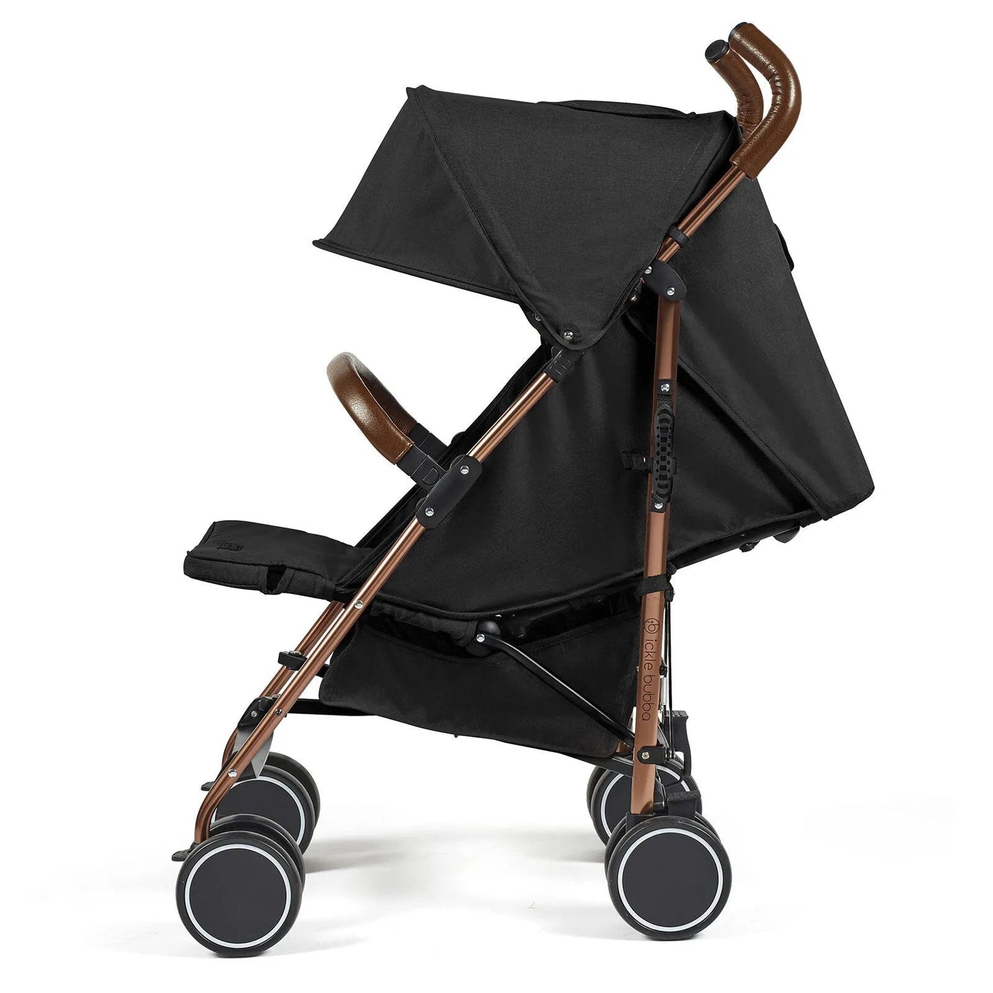 Ickle Bubba Discovery Prime Stroller Black on Rose - mezetto ebebek ebebek