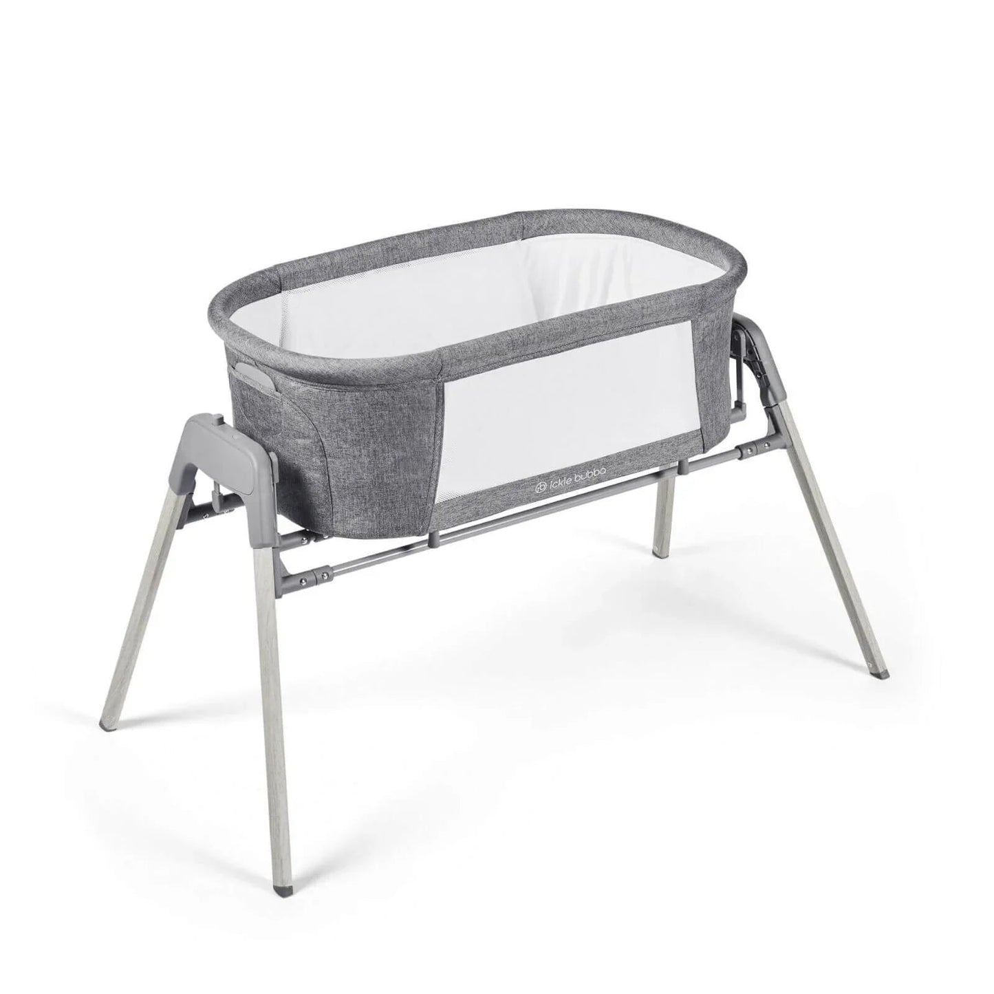 Ickle Bubba Drift Gliding Crib - Ash Grey - mezetto ebebek ebebek