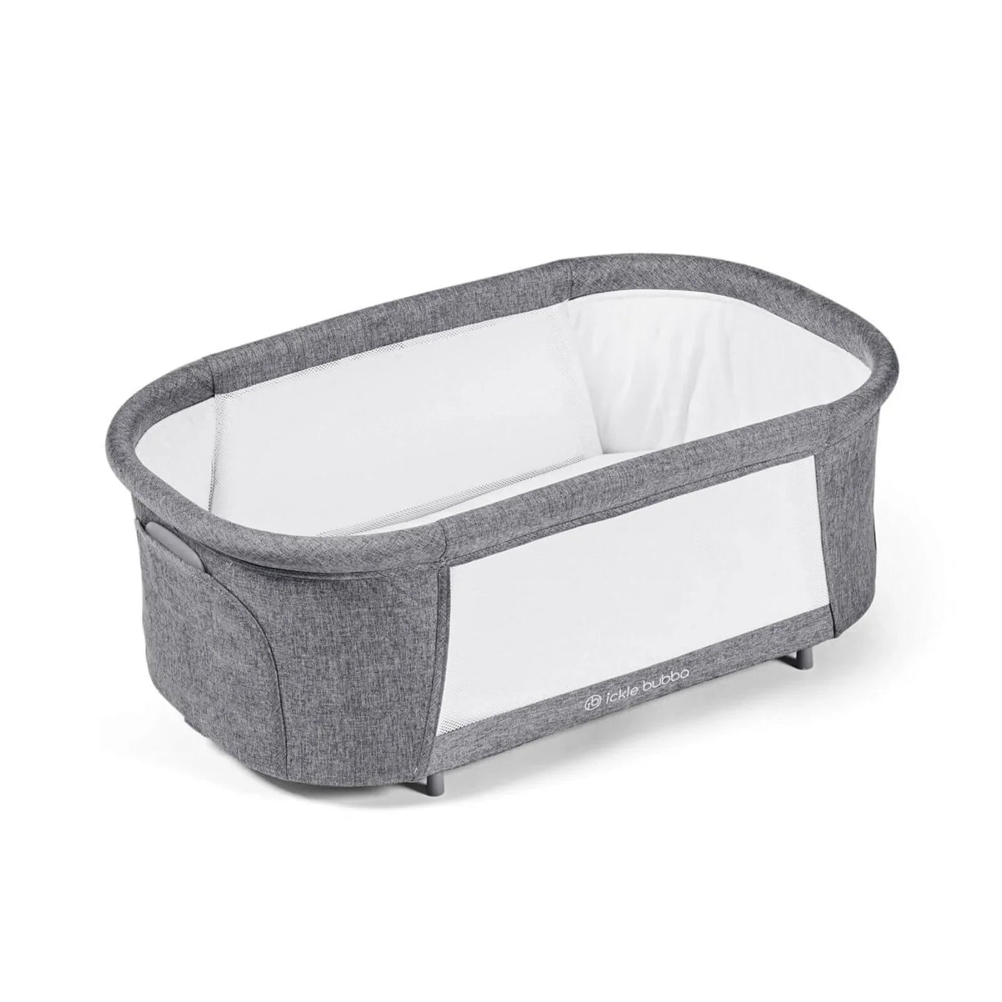 Ickle Bubba Drift Gliding Crib - Ash Grey - mezetto ebebek ebebek