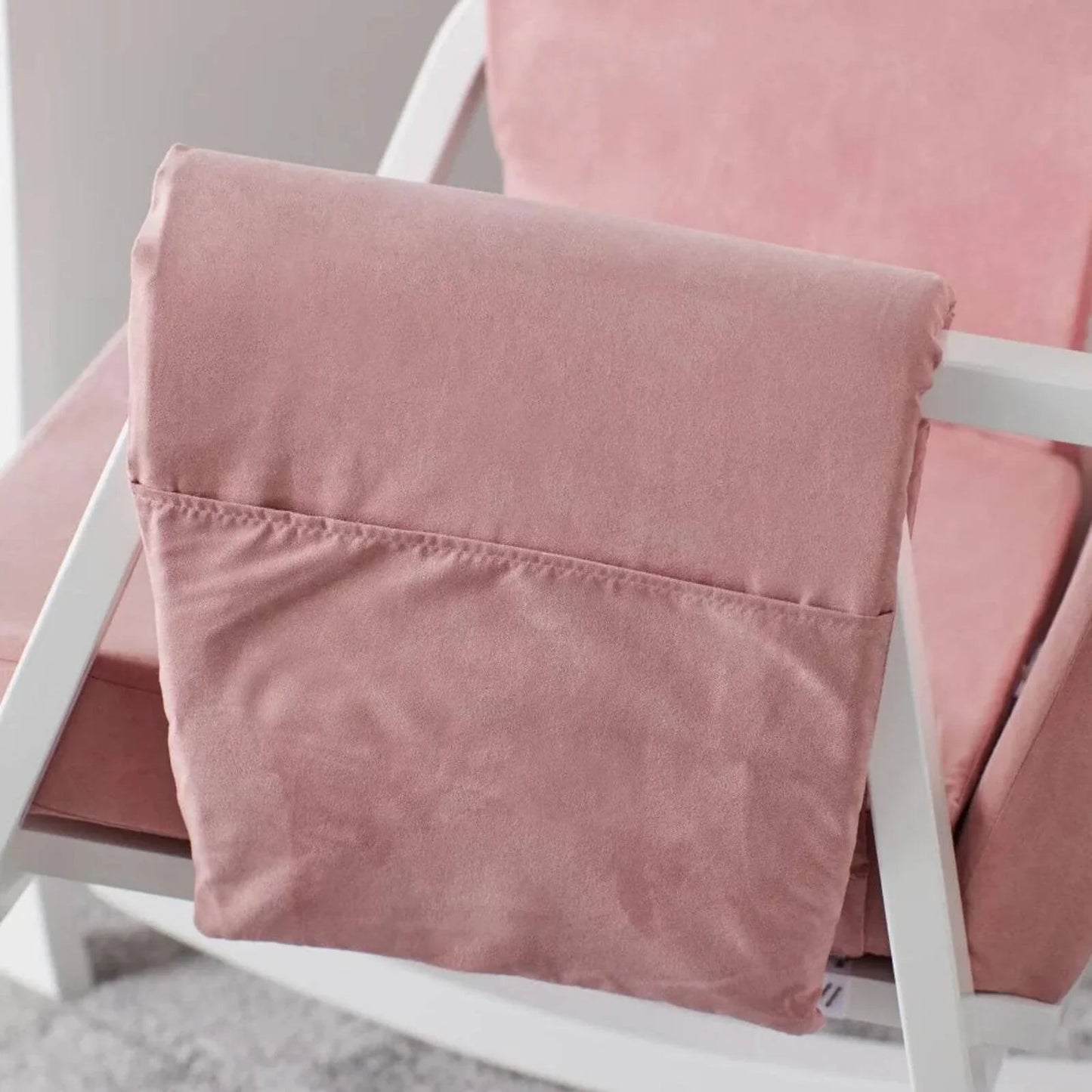 Ickle Bubba Dursley Rocking Chair - Blush Pink - mezetto ebebek ebebek