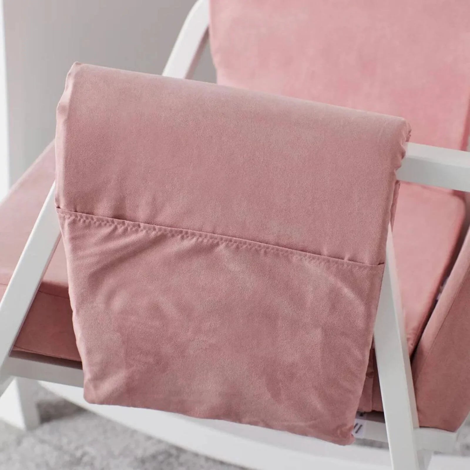 Ickle Bubba Dursley Rocking Chair - Blush Pink - mezetto ebebek ebebek