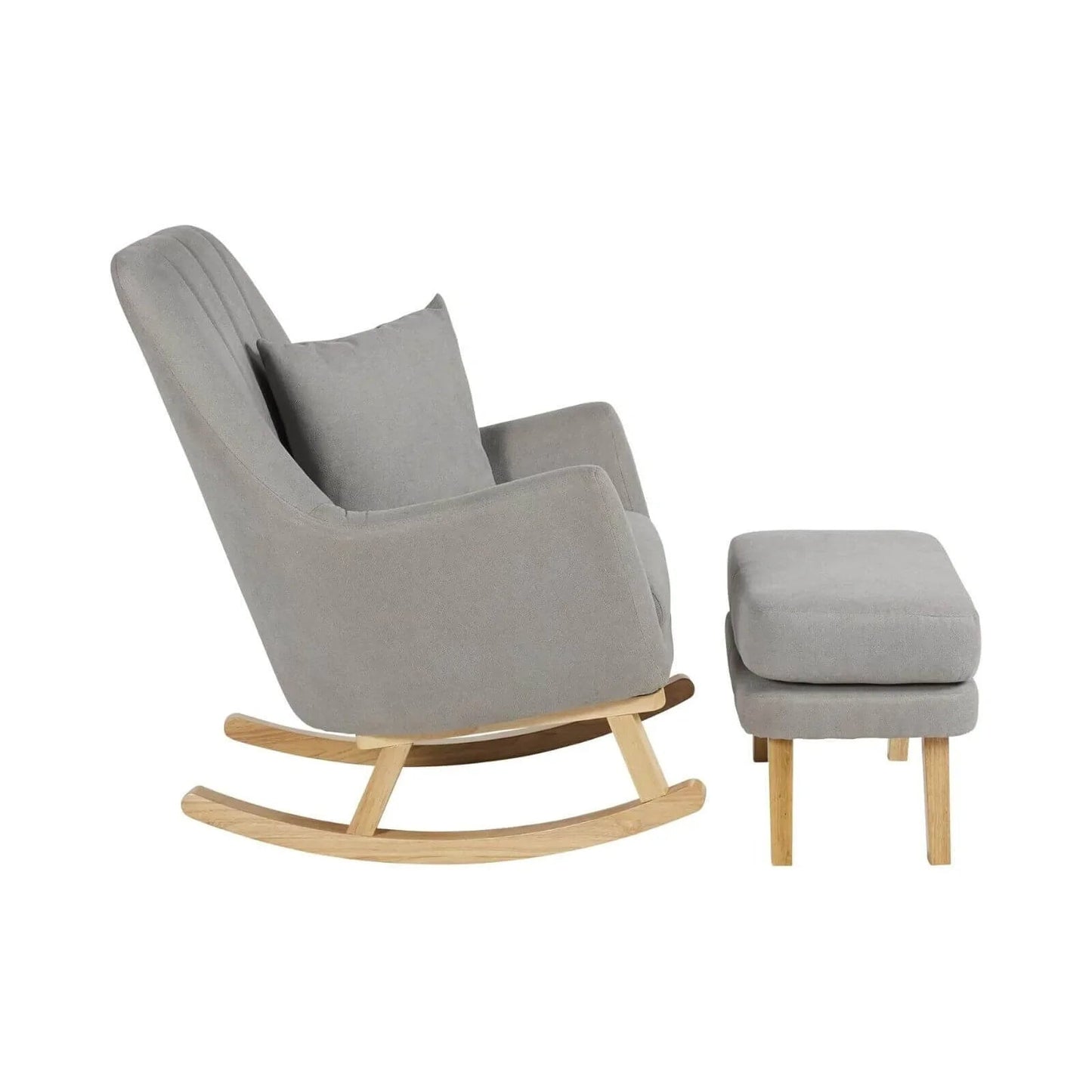 Ickle Bubba Eden Deluxe Nursery Chair & Stool - Pearl Grey - mezetto ebebek ebebek