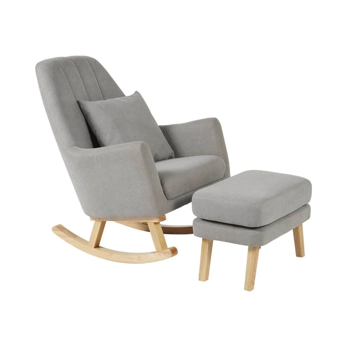 Ickle Bubba Eden Deluxe Nursery Chair & Stool - Pearl Grey - mezetto ebebek ebebek