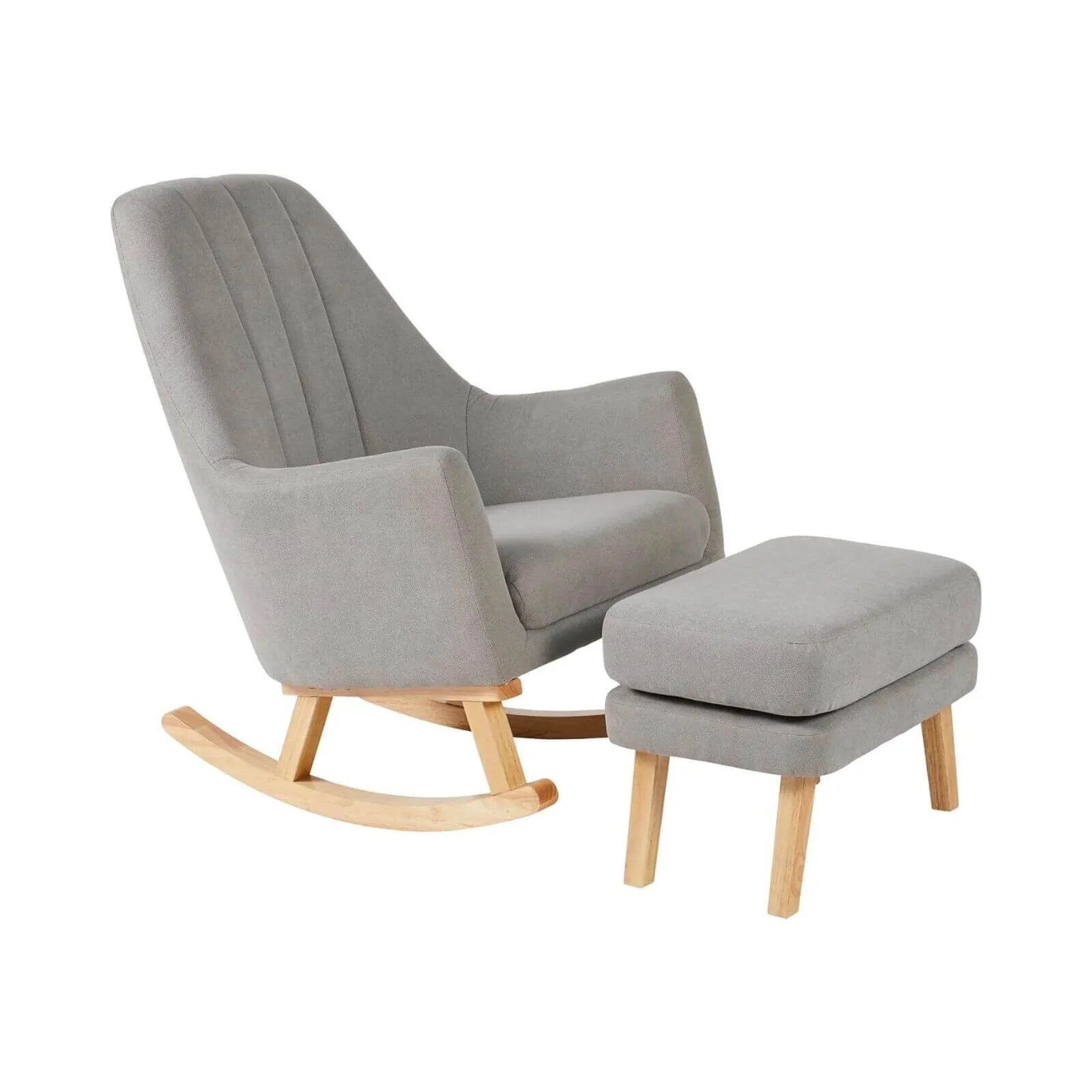 Ickle Bubba Eden Deluxe Nursery Chair & Stool - Pearl Grey - mezetto ebebek ebebek