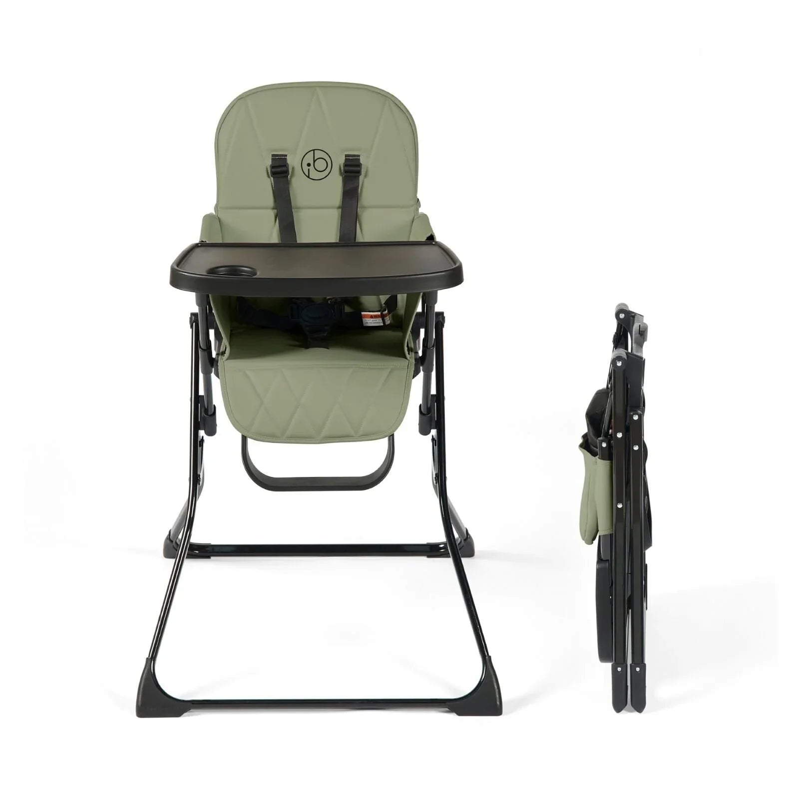Ickle Bubba Flip Magic Fold Highchair - Sage Green - mezetto ebebek ebebek