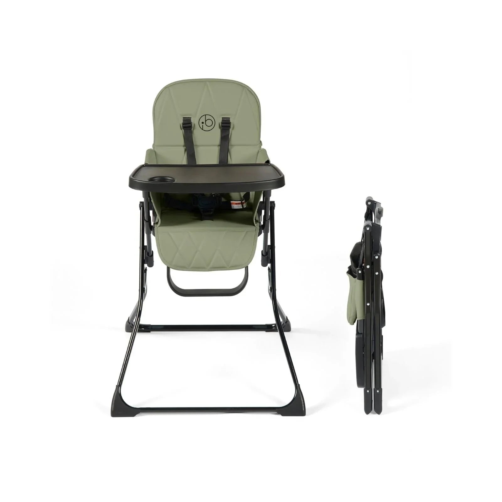 Ickle Bubba Flip Magic Fold Highchair - Sage Green - mezetto ebebek ebebek