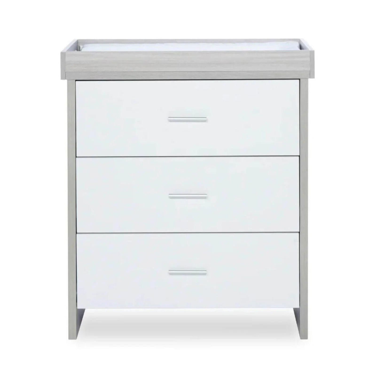 Ickle Bubba Pembrey Changing Unit & Chest - Ash Grey & White - mezetto ebebek ebebek