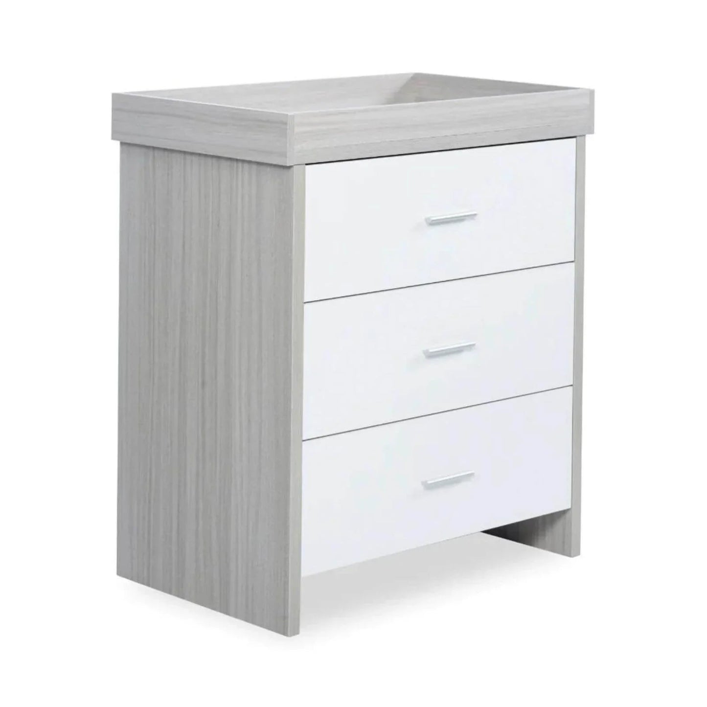 Ickle Bubba Pembrey Changing Unit & Chest - Ash Grey & White - mezetto ebebek ebebek