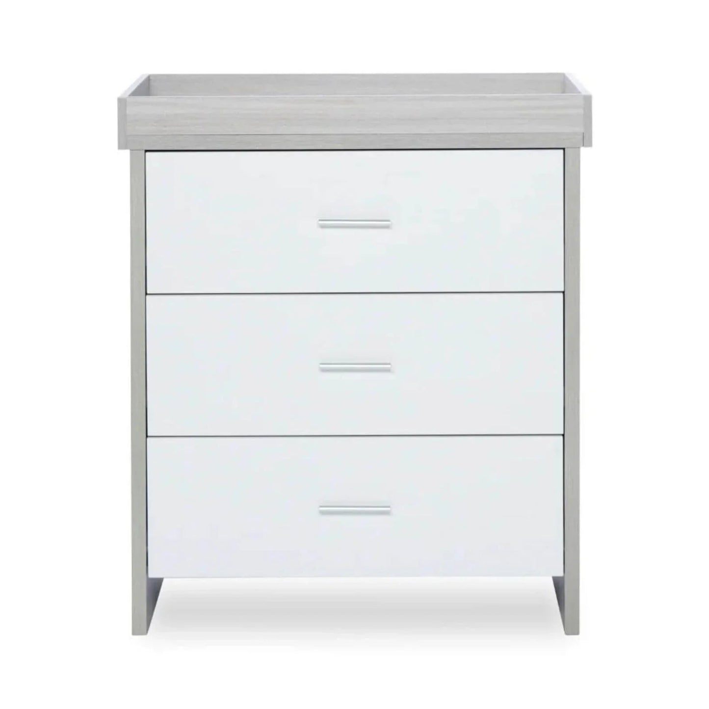 Ickle Bubba Pembrey Changing Unit & Chest - Ash Grey & White - mezetto ebebek ebebek